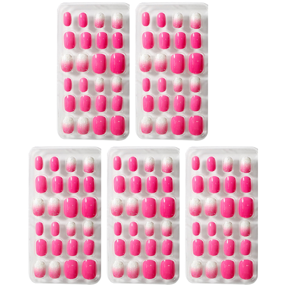 Non Toxic Press On Nails for Kids, Cute Patterns Artificial Nail Tips Easy to Apply Assorted Sizes, Durable and Reusable, Perfect For Professional Or