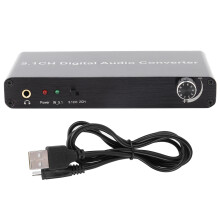 Estrattore audio digitale-analogico con uscite RCA e da 3,5 mm, supporta la regolazione del volume e offre prestazioni audio nitide per gli utenti di