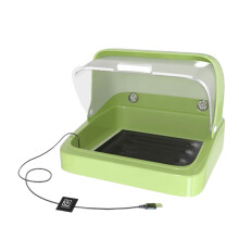 Chick Brooder Box Temperature Adjustable Warmer Transparent Nesting Enclosure Safe Heating Pad For Baby Chicks Green