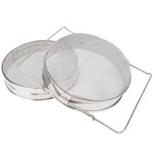 Extraction du miel d'excellence, passoire à miel en acier inoxydable, filtre à double tamis pour la cire d'abeille et les impuretés, maille