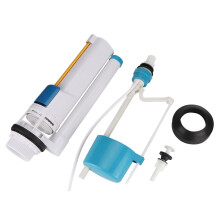 Kit de substituição da válvula de enchimento do vaso sanitário com sifão de descarga dupla, mecanismo de descarga eficiente em plástico ABS,