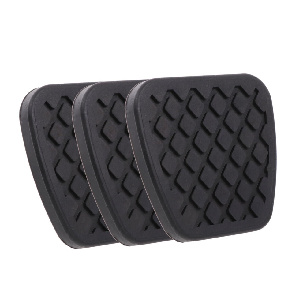 3 Pcs Nonslip Car Pedal Covers Brake And Clutch Rubber Pads For Manual Cars Durable Safety Grip 9187378917848