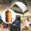 Sleeping Bag Storage Bag Immable Compact Nylon Compression Sack Orange Lightweight Travel Bag 3