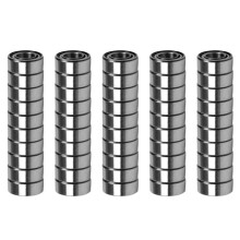 50pcs Miniature Sealed Metal Shielded Metric Radial Bearing Model: MR105 ZZ 5x10x4MM