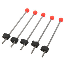 Eisangeln-Zubehör 5 Stück Mini-Spitzen Outdoor-Winterangelrute Rote Kugel