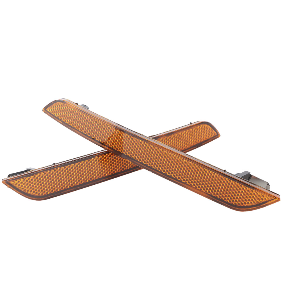 E71/X6 E70/X5m 2Pcs Front Bumper Reflector Lamp Amber 8261379568849