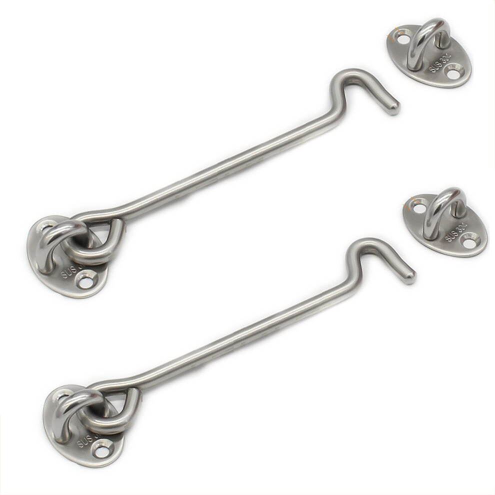 Stainless Steel Sliding Bolt Gate Latch 4In Heavy Duty Rust Resistant For Barn Door Shed Security 9174973494492