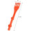 Gutter Cleaning Tool Rotating Handle Mini Rake Leaves Debris Removal Orange ABS 39.4x7.5 Cm 5