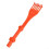 Gutter Cleaning Tool Rotating Handle Mini Rake Leaves Debris Removal Orange ABS 39.4x7.5 Cm 1