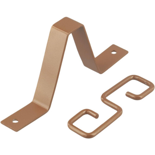 Copper V Shaped Rain Chain Gutter Adapter with Rust Resistant Hook for Downspout and Garden Decor 1