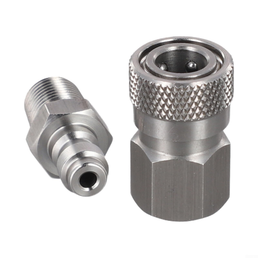 Quick Disconnect Fittings 8Mm 1/8 Npt Stainless Steel 3000Psi Pressure Air Compressor Connector Set 9199774667173