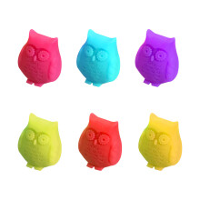 Ensemble de 6 marqueurs de verre à vin rouge, hibou mignon,