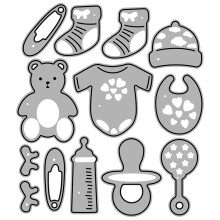 Baby Toy Theme Cutting Dies Metal Die Cuts Embossing Templates