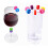 Marqueurs de verre à vin, ensemble de 12 mini cercles en 5