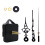 Pendulum Type Movement Step Clock Accessory Quartz-9403 black 1