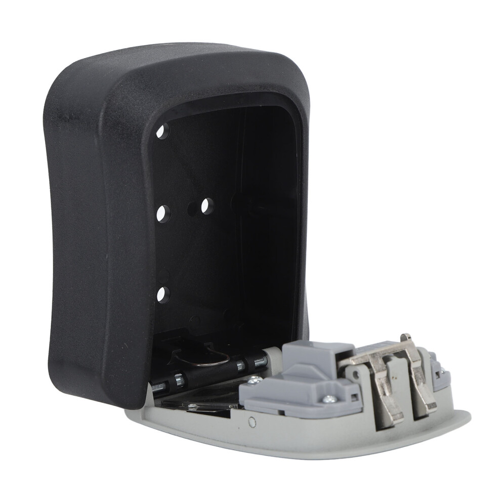 Waterproof Abs & Alloy Key Lock Box With 5-Key Capacity, Grey 7891376394816