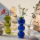 Vase à fleurs Terrarium, décoration de salon,-4 boules vertes 4