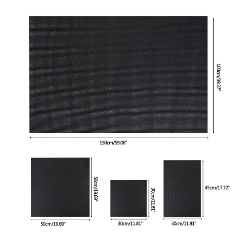 Crucifix Stitch Aida Fabric 14 Count Assorted-Black 50x50cm 2