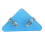 5Pcs Corner Page Clamps Triangular Paper Clamp Book-Clear Blue 4