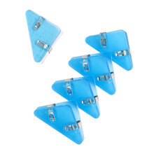 5Pcs Corner Page Clamps Triangular Paper Clamp Book-Clear Blue