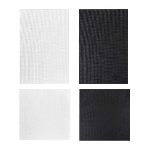 Crucifix Stitch Aida Fabric 14 Count Assorted-Black 50x50cm 1