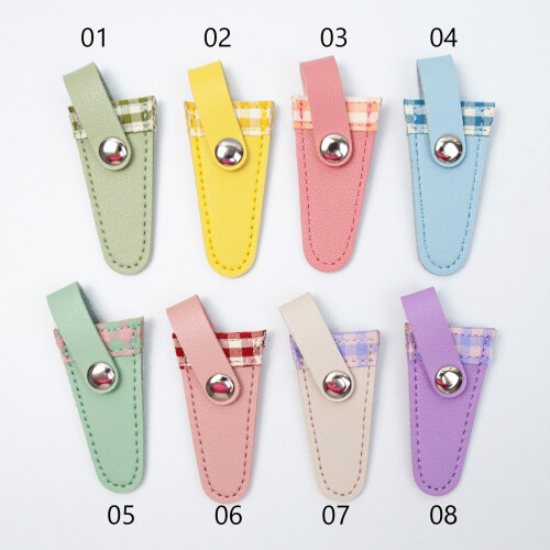 Safety PU Leather Scissors Cover Protector Colorful Sewing-08 1