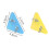 5Pcs Corner Page Clamps Triangular Paper Clamp Book-Clear Blue 3