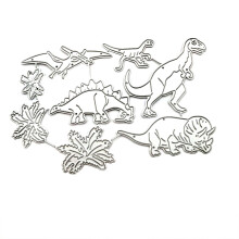 Matrices de découpe en métal dinosaure, pochoir, bricolage,