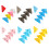 5Pcs Corner Page Clamps Triangular Paper Clamp Book-Clear Blue 2