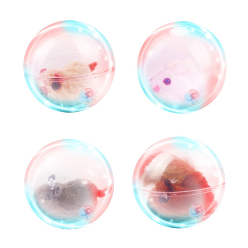 Interactive Dog Toy Auto Rolling Clear-Hamster Glowing Ball 1