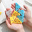 5Pcs Corner Page Clamps Triangular Paper Clamp Book-Clear Blue 5