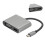 Μετατροπέας Thunderbolt3Υποστήριξη ανάλυσης 4K, διανομέας USB C με HDMI VGA USB3.0 και θύρα 5