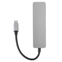 Docking station USB C 6 in 1 con display 4K, supporto per schede di memoria SD e TF, porte USB A e ricarica rapida da 100 Watt per MacBook, Samsung
