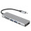 Σταθμός σύνδεσης USB C 6 σε 1 με οθόνη 4K, υποστήριξη υποδοχών κάρτας μνήμης SD TF, θύρες 4