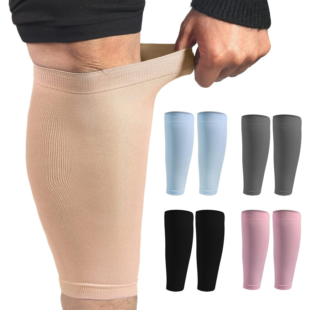 Calf Compression Sleeve, True Graded Compression for Pain Relief & Enhanced Circulation, Unisex Design for Shin Splints & Varicose Veins, Breathable