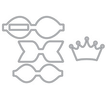 Crown Clip Metal Cutting Dies Stencil Scrapbooking DIY Album