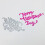 Happy Valentines Day Metal Cutting Dies Stencil-Silver 6