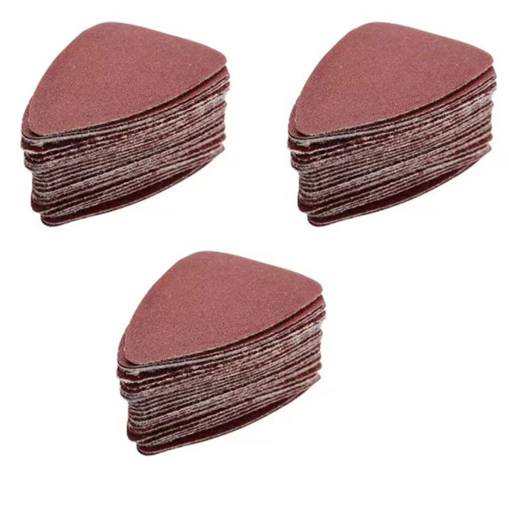 100Pcs Finger Sandpaper Sheets Multigrit Triangle Sanding Pads For Detail Sander And Oscillating Tools 9094768918548