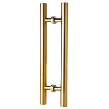 Gold Stainless Steel Barn Door Handle 80cm, Modern Sliding Pull for Interior or Exterior Use