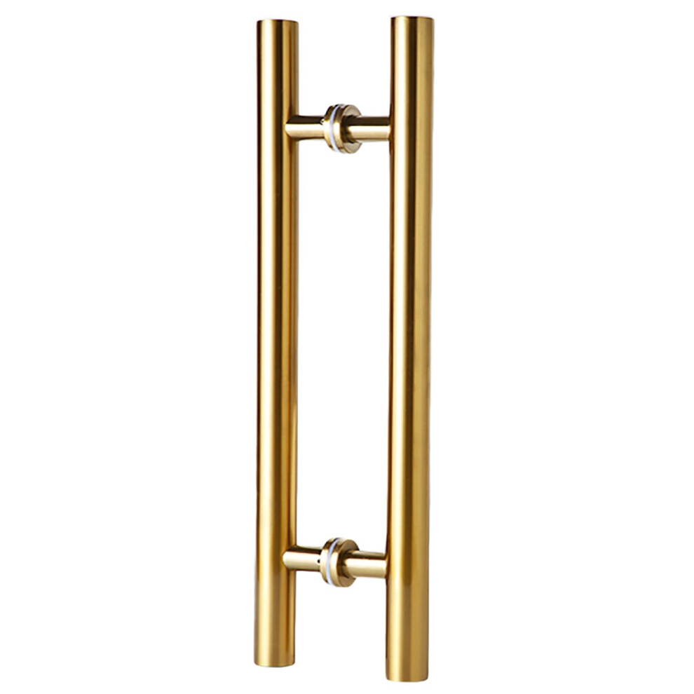 Gold Stainless Steel Barn Door Handle 80Cm, Modern Sliding Pull For Interior Or Exterior Use 9187378919316
