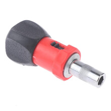 Tianwandong Carbon Steel Key Ratchet Screwdriver With Socket Drive, 6.35mm, WrenchStyle Handle