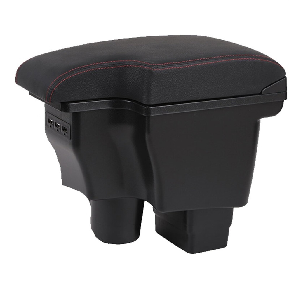 Leather Center Console Armrest With Storage Usb Comfortable Padding For Mazda Cx3 And Mazda 2 9382693393036