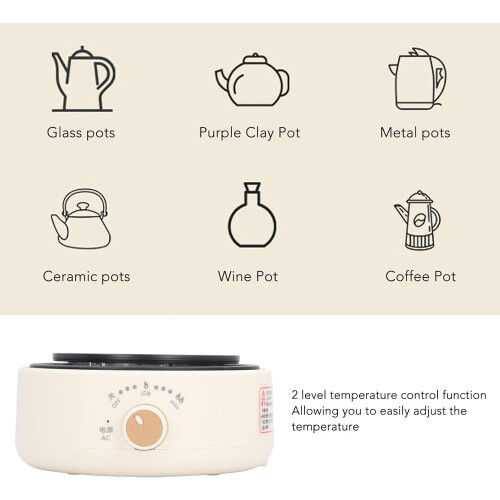 Electric Hot Plate Single Burner with Adjustable Temperature Control for Home Dorm and Camping 2