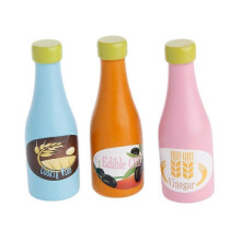 3pcs Kids Pretend Role for Play Kitchen Fruit Food Wooden Toy Cutting Set Child