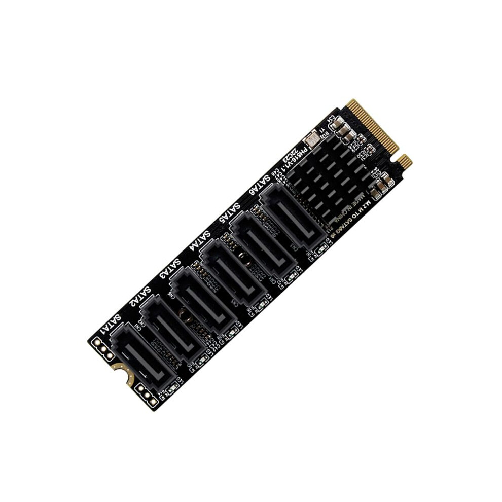 M.2 Nvme Pci-E Pcie X4 X8 X16 To 6 Port 3.0 Adapter Card Riser Asm1166 Chassis Server Pc Computer Expansion Card 4711607486376