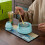 Matcha Tea Set 7pcs Celadon Blue Complete Ceramic and Bamboo Japanese Tea Ceremony Kit 5