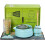 Matcha Tea Set 7pcs Celadon Blue Complete Ceramic and Bamboo Japanese Tea Ceremony Kit 2