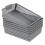 6 Pack Plastic Storage Basket Trays Gray A4 Size For Classroom And Office Use 1