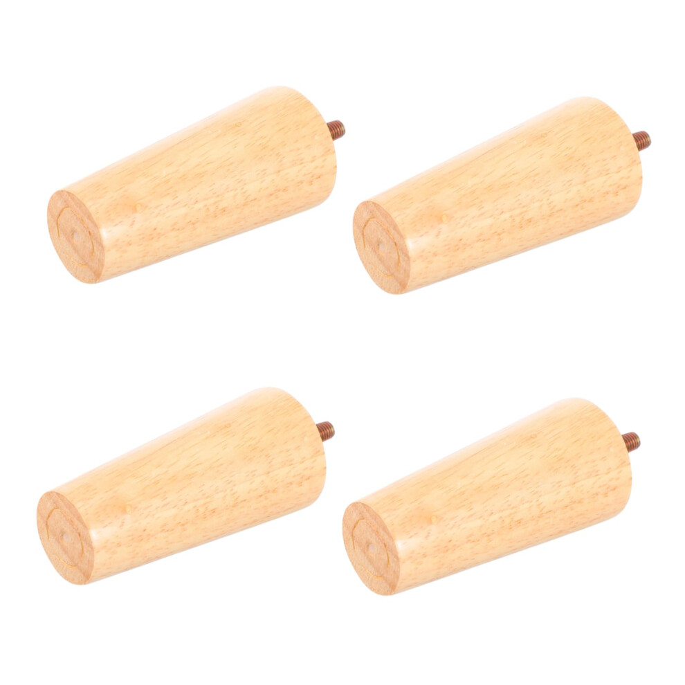 4Pcs Solid Wood Tapered Furniture Legs For Sofa Desk And Cabinet, Easy Installation, Modern Style 9187378920114