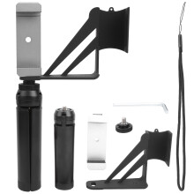 Soporte para teléfono para DJI Osmo Pocket2, expansión de metal CNC con rotación de 360 e inclinación de 180, clip universal ligero para